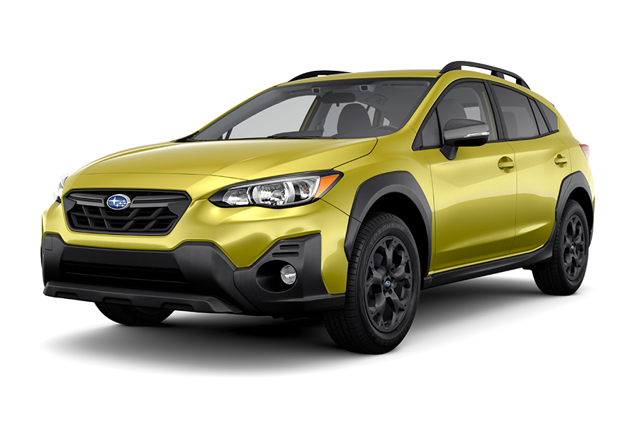 Yellow Subaru SUV